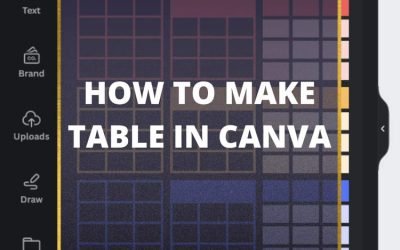 How to Make a Table in Canva Step by Step (Easy Way)