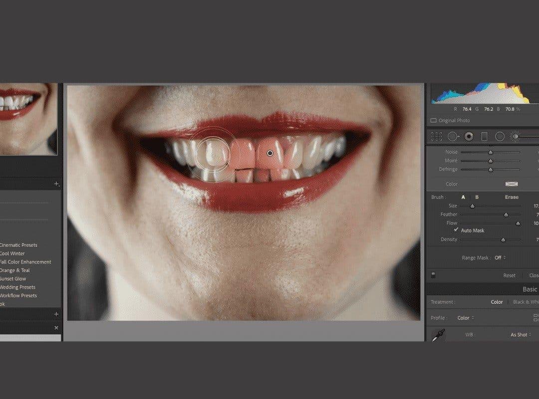 Paint Over the Teeth