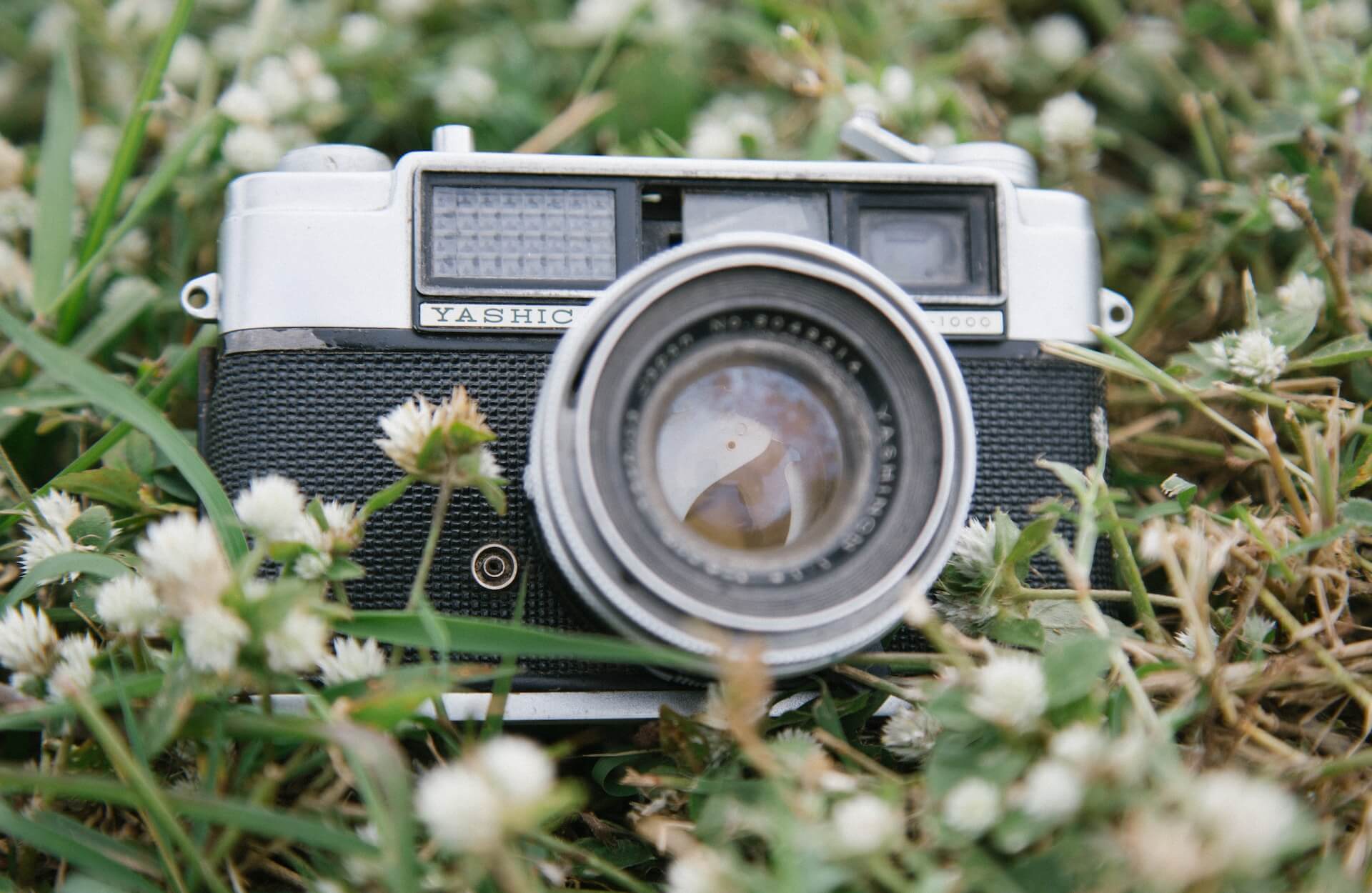 black vintage camera