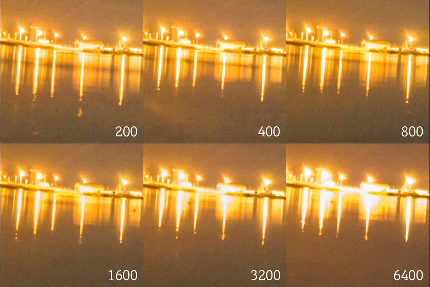 different ISO settings
