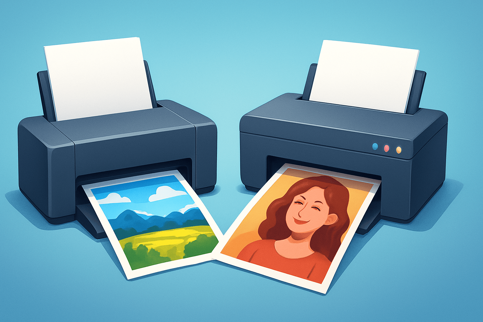 how do photo printers differ from inkjet printers?