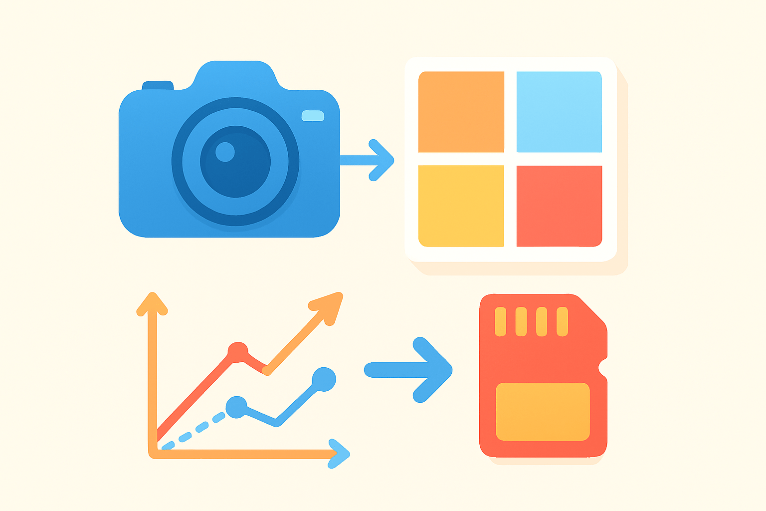 how to divide a picture into 4 equal parts