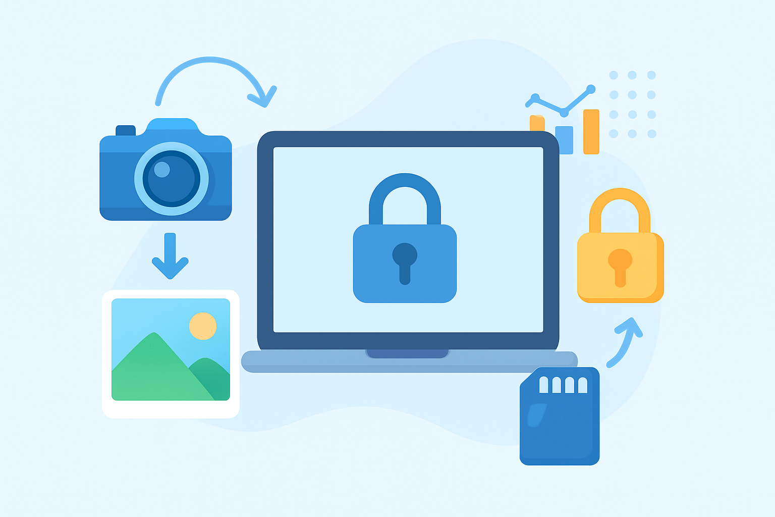 how to lock photos on macbook