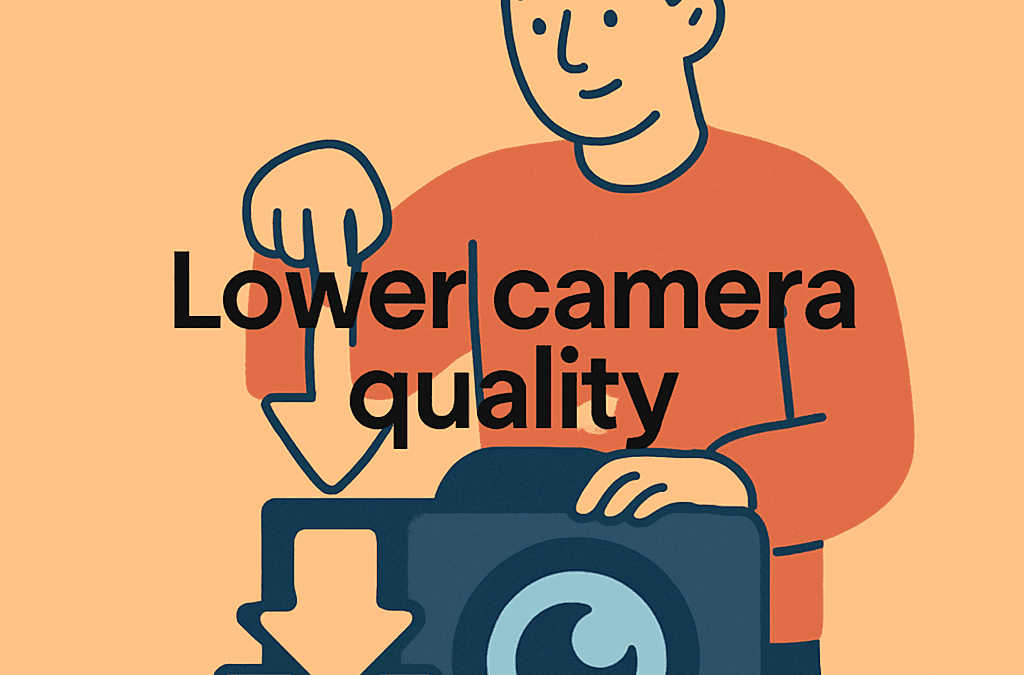 How To Lower Camera Quality – Step-By-Step (2025)