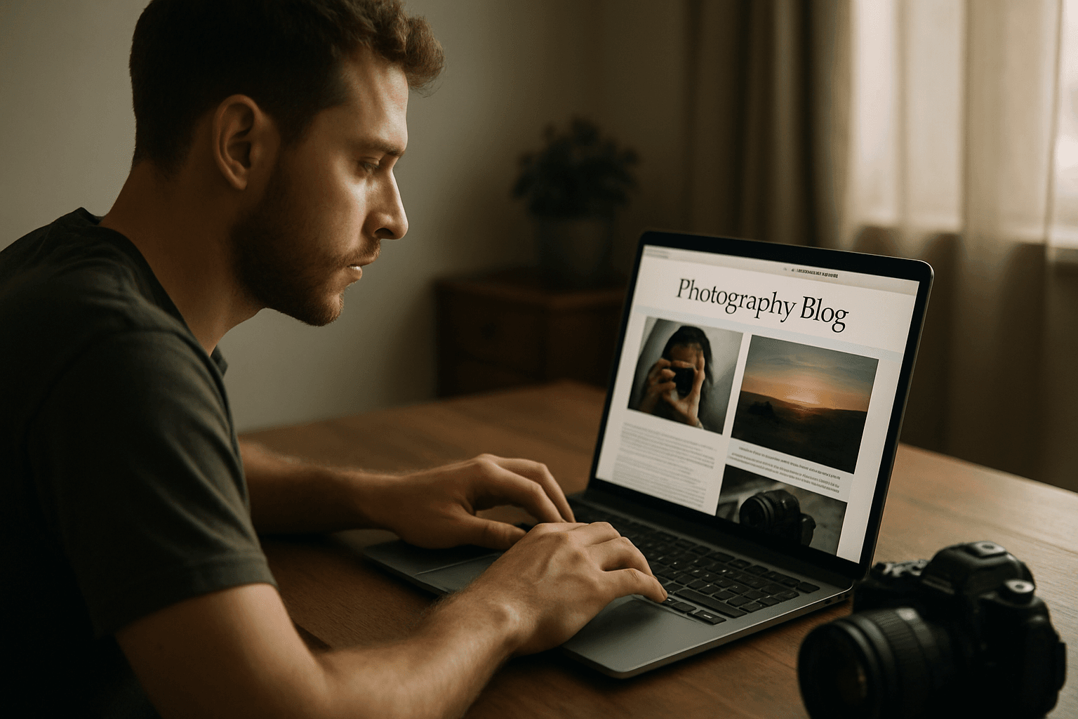 how to make a photography blog