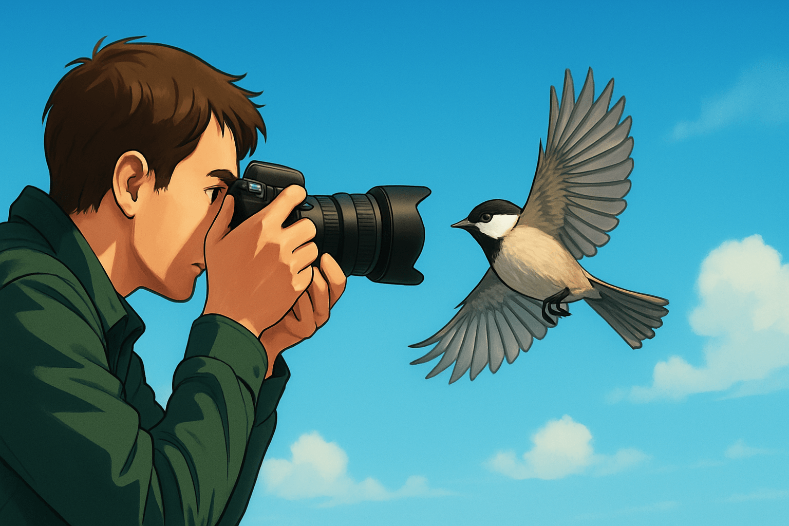 how to photograph birds in flight
