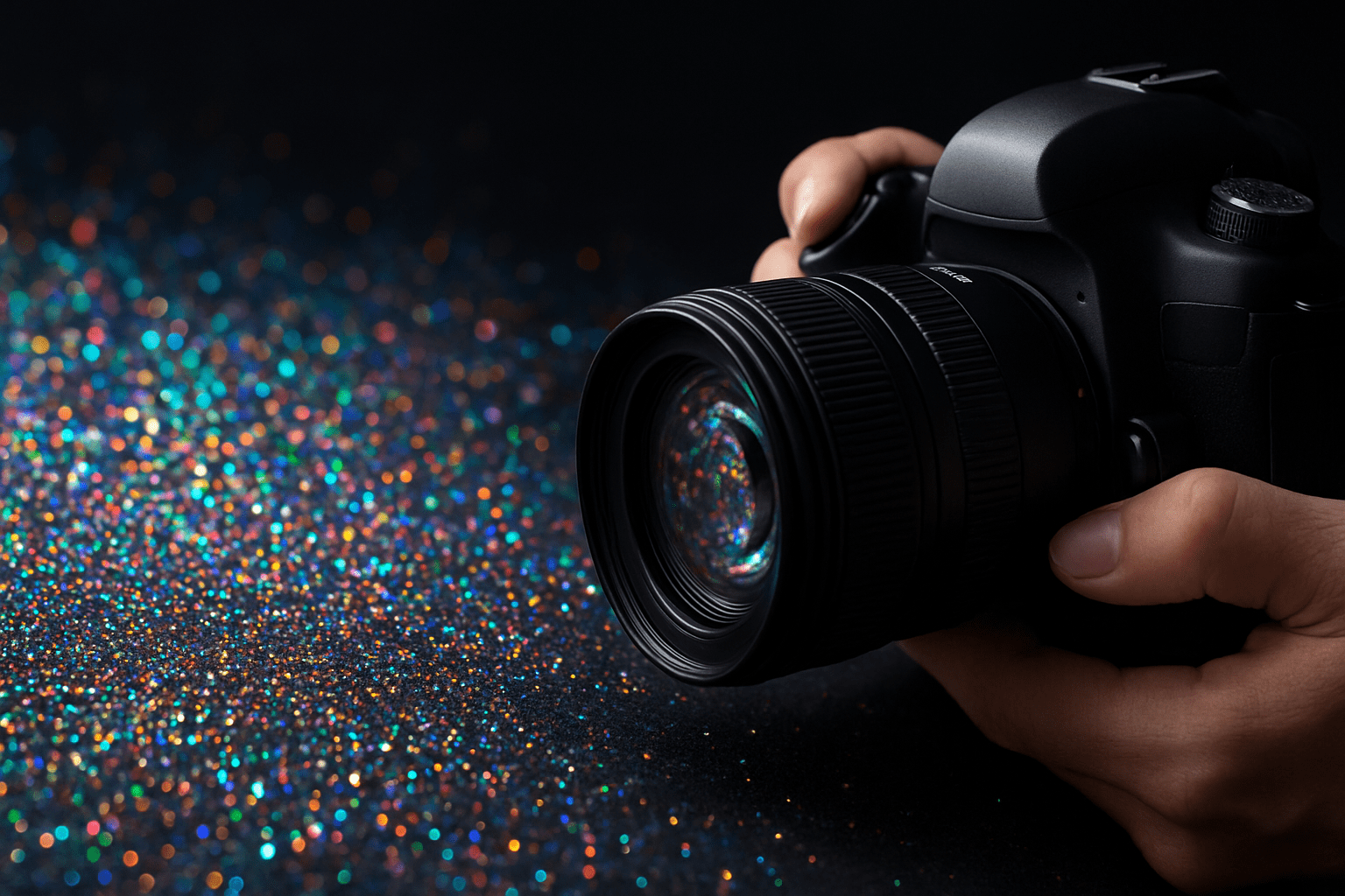 how to photograph glitter