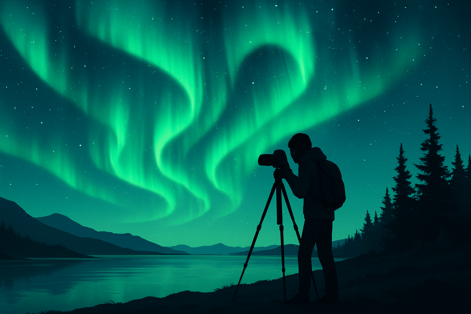 how to photograph northern lights