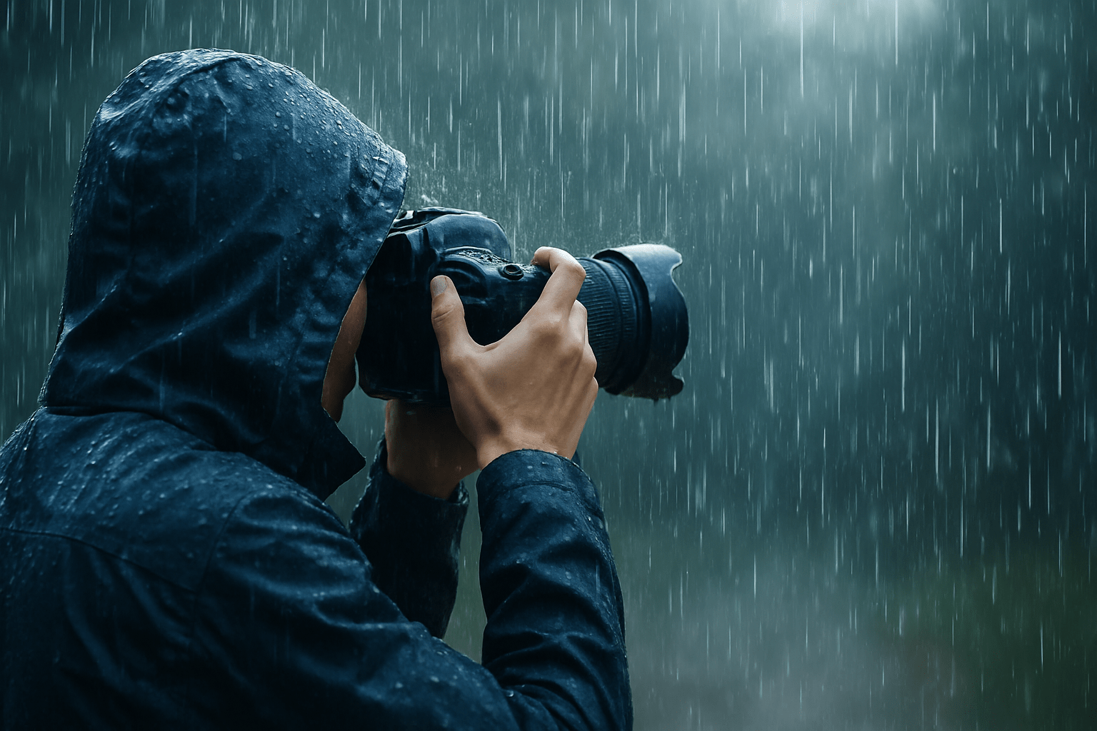 how to photograph rain