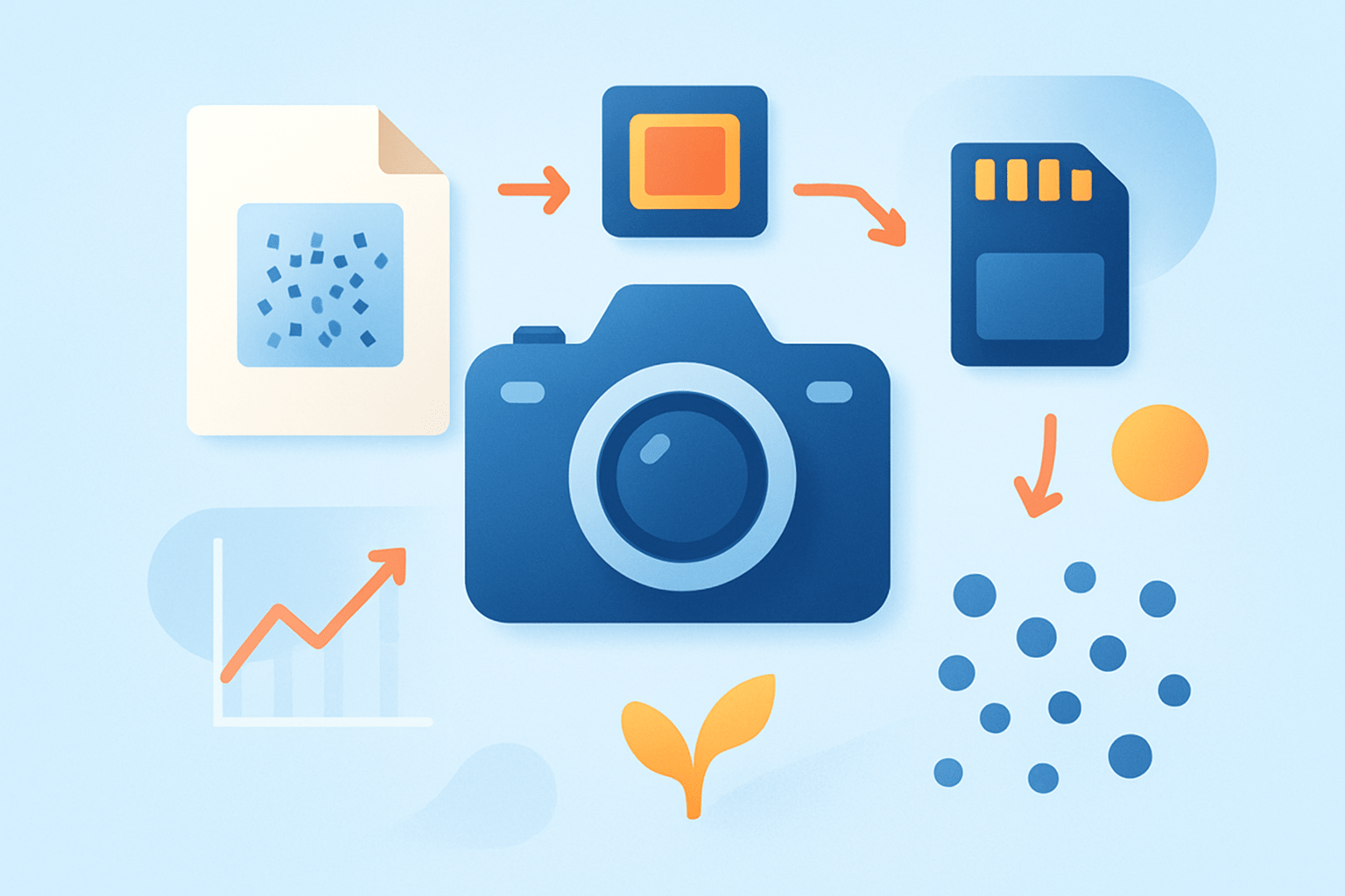 what causes blue dots in photos