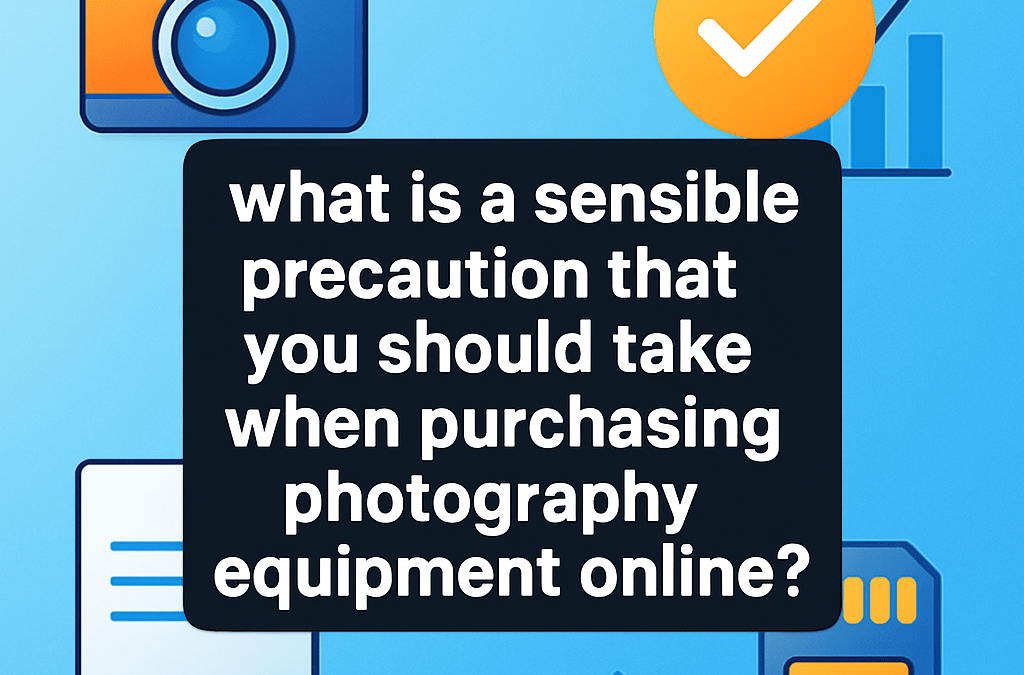 What Is a Sensible Precaution That You Should Take When Purchasing Photography Equipment Online? (2026)