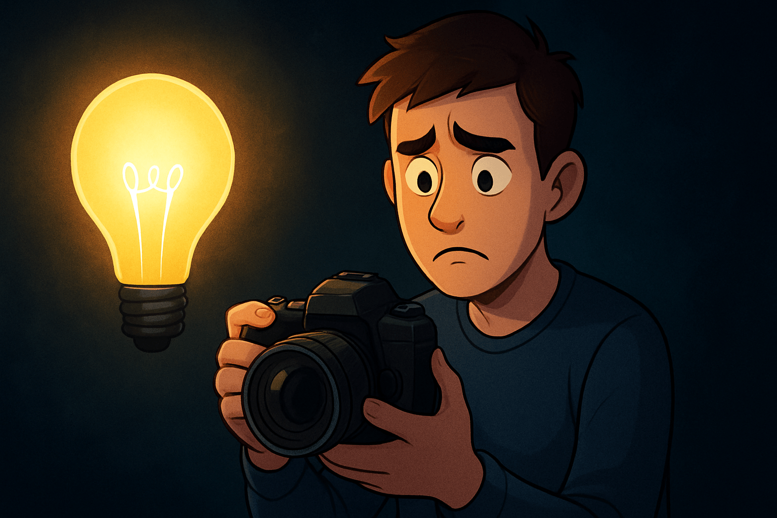 why is my camera dark